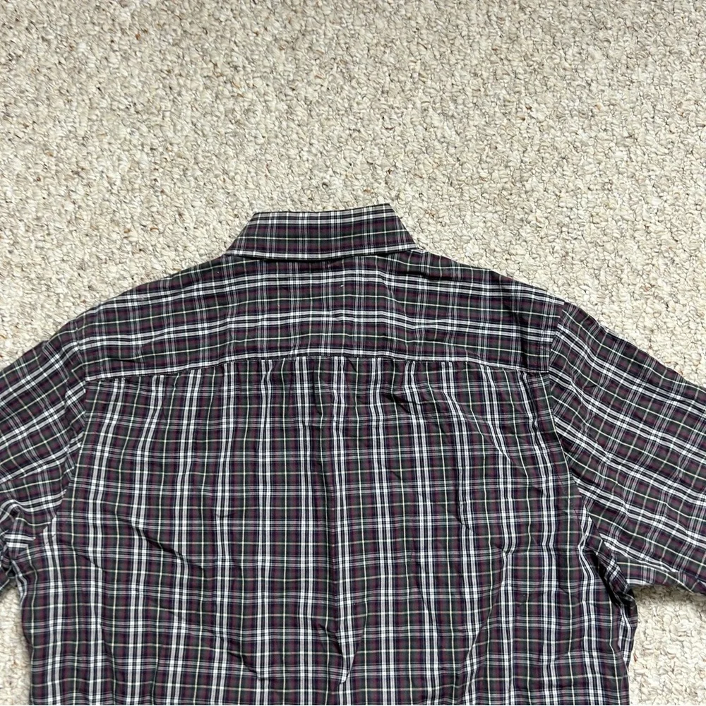 Banana Republic Plaid Dress Shirt Mens Small Cotton Button Up Collared Casual